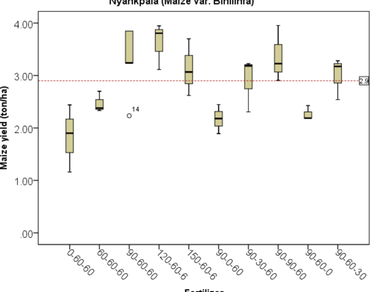 Growth and yield of maize towards N–P2O5–K2O recommendation in Northern Ghana